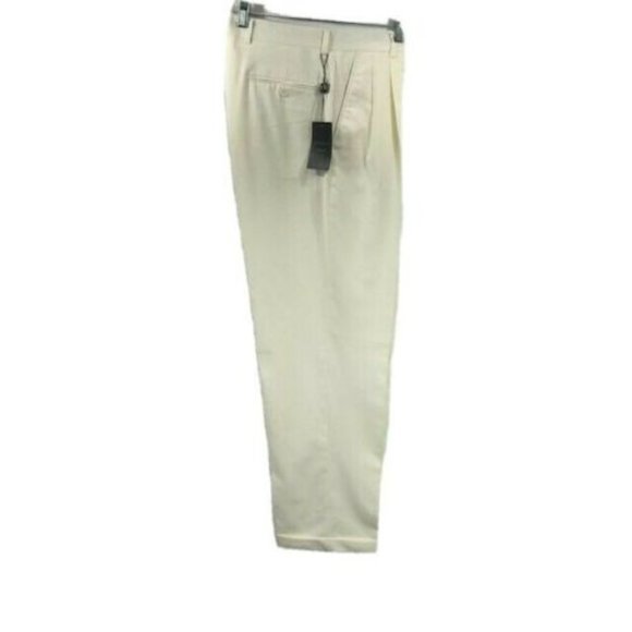 VINCI Men's Ivory Dress Pants Pleated Size 32 - Picture 4 of 4